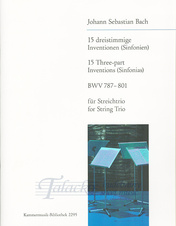 15 Three-part Inventions (Sinfonias) BWV 787-801 for String Trio